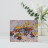 ファンゴッホブドウレモン梨りんごStill Life Pos ポストカード (スタンド正面)