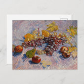 ファンゴッホブドウレモン梨りんごStill Life Pos ポストカード (正面/裏面)