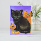 ファンゴッホブラックひまわり付き子猫 エンクロージャーカード (スタンド正面)