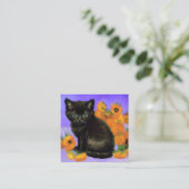 ファンゴッホブラックひまわり付き子猫 エンクロージャーカード (スタンド正面)