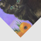 ファンゴッホブラックひまわり付き子猫 薄葉紙 (詳細)