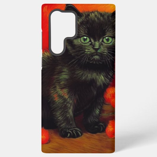 ファンゴッホブラックキッテン SAMSUNG GALAXYケース (裏面)