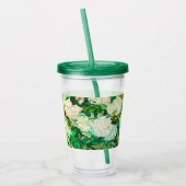 ファンゴッホホワイトローゼス アクリルタンブラー (左)