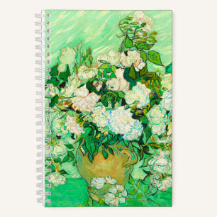 ファンゴッホホワイトローゼス ノートブック