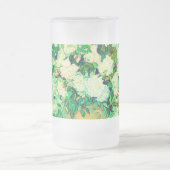 ファンゴッホホワイトローゼス フロストグラスビールジョッキ (中央)