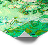 ファンゴッホホワイトローゼス ポスター (角)