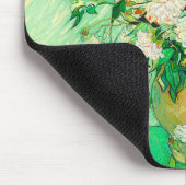 ファンゴッホホワイトローゼス マウスパッド (コーナー)