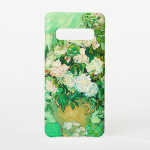 ファンゴッホホワイトローゼス SAMSUNG GALAXY S10ケース