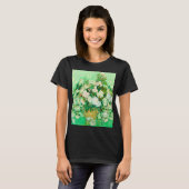 ファンゴッホホワイトローゼス Tシャツ (正面フル)