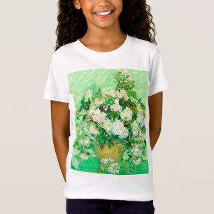 ファンゴッホホワイトローゼス Tシャツ