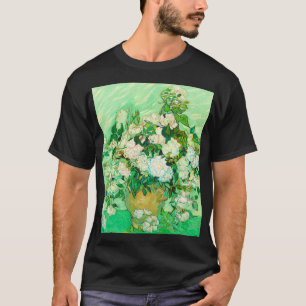 ファンゴッホホワイトローゼス Tシャツ