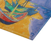 ファンゴッホボートインプレシショニズムビーチ カッティングボード (角)