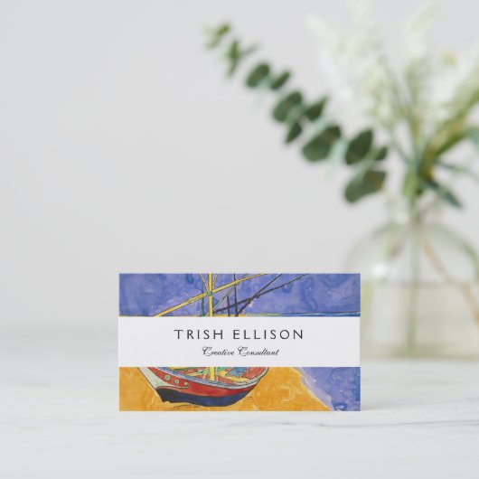 ファンゴッホボートインプレシショニズムビーチ 名刺 (スタンド正面)