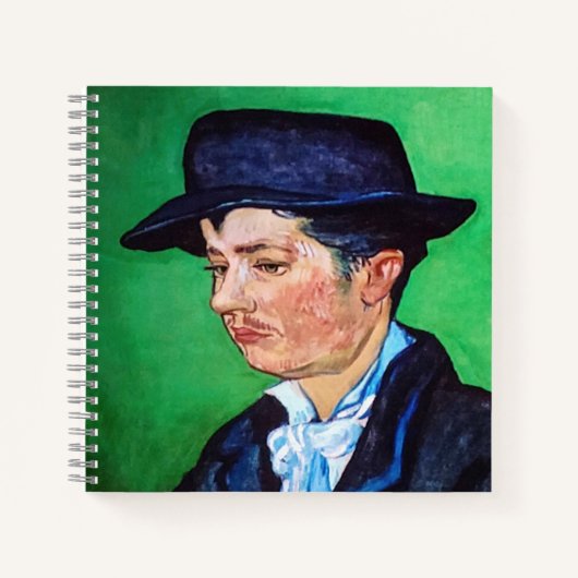 ファンゴッホポートレートオブアームランドローリン ノートブック (正面)