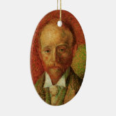 ファンゴッホポートレート美術商アレキサンダー・レイド セラミックオーナメント (右)