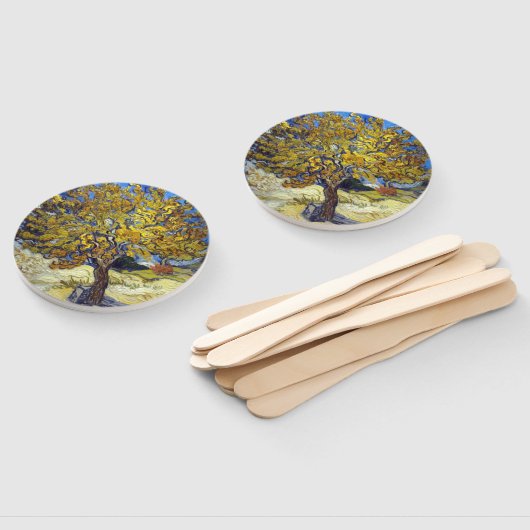 ファンゴッホムルベリーツリー最高傑作アート ハンドファン (組立なし)