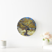 ファンゴッホムルベリーツリー最高傑作アート ラウンド壁時計 (ホーム)