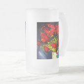 ファンゴッホレッドポピー フロストグラスビールジョッキ (正面右)