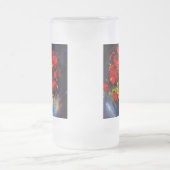 ファンゴッホレッドポピー フロストグラスビールジョッキ (中央)