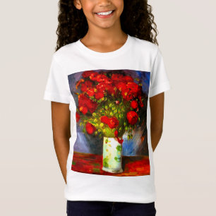 ファンゴッホレッドポピー Tシャツ