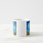 ファンゴッホロードとサイプレスとスター エスプレッソカップ (正面)