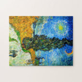 ファンゴッホロードとサイプレスとスター ジグソーパズル (横)