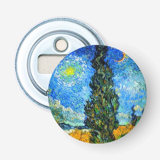 ファンゴッホロードとサイプレスとスター 栓抜き (正面)