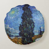 ファンゴッホロードとプレス印象派 ラウンドクッション (裏面)