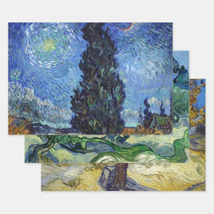 ファンゴッホロードとプレス印象派 ラッピングペーパーシート