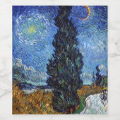 ファンゴッホロードとプレス印象派 ワインラベル (シングルラベル)