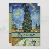 ファンゴッホロードとプレス印象派 招待状 (正面/裏面)