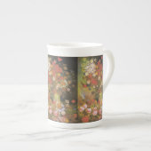 ファンゴッホヴィンテージ牡丹と菊 ボーンチャイナマグカップ (正面右)