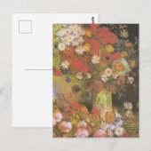 ファンゴッホヴィンテージ牡丹と菊 ポストカード (正面/裏面)