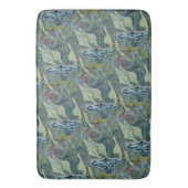 ファンゴッホヴィンテージ素晴らしピーコックモス バスマット (正面縦)