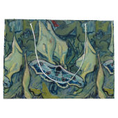 ファンゴッホヴィンテージ素晴らしピーコックモス ラージペーパーバッグ (裏面)