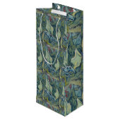ファンゴッホヴィンテージ素晴らしピーコックモス ワインギフトバッグ (裏面アングル)