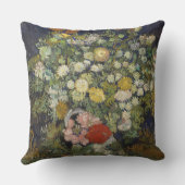 ファンゴッホヴィンテージ花瓶の花束 クッション (裏面)