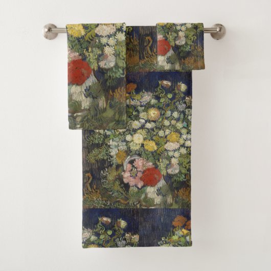 ファンゴッホヴィンテージ花瓶の花束 バスタオルセット (インサイチュ)
