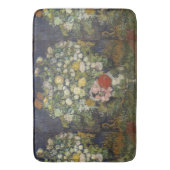 ファンゴッホヴィンテージ花瓶の花束 バスマット (正面縦)