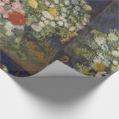 ファンゴッホヴィンテージ花瓶の花束 ラッピングペーパー (角)