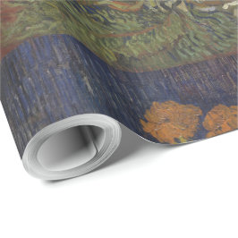 ファンゴッホヴィンテージ花瓶の花束 ラッピングペーパー