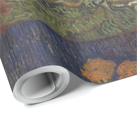 ファンゴッホヴィンテージ花瓶の花束 ラッピングペーパー (ロールコーナー)