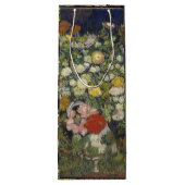 ファンゴッホヴィンテージ花瓶の花束 ワインギフトバッグ (裏面)