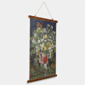 ファンゴッホヴィンテージ花瓶の花束 吊り下げ型タペストリー (傾斜あり)