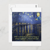 ファンゴッホ勇気引用文 ポストカード (正面/裏面)