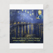 ファンゴッホ勇気引用文 ポストカード (正面)