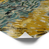 ファンゴッホ封入地Plowman Glossy ポスター (コーナー)