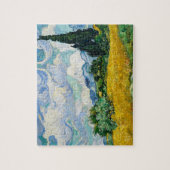 ファンゴッホ小麦畑サイプレス。印象主義 ジグソーパズル (縦)