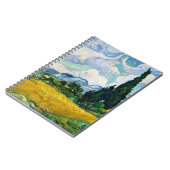 ファンゴッホ小麦畑サイプレス。印象主義 ノートブック (左側)