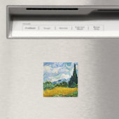 ファンゴッホ小麦畑サイプレス。印象主義 マグネット (インサイチュ (食洗機))